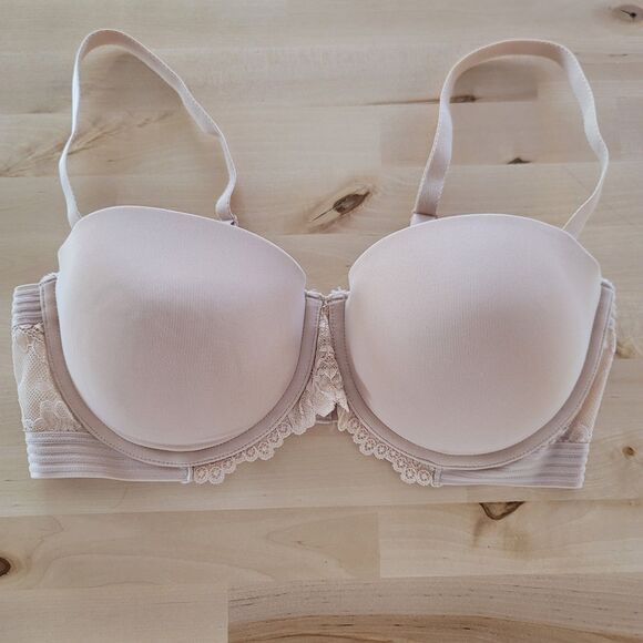 Maidenform Other - Maidenform Sz 38c Beige Essential Multiway Push Up Bra SE1102 Everyday Comfort